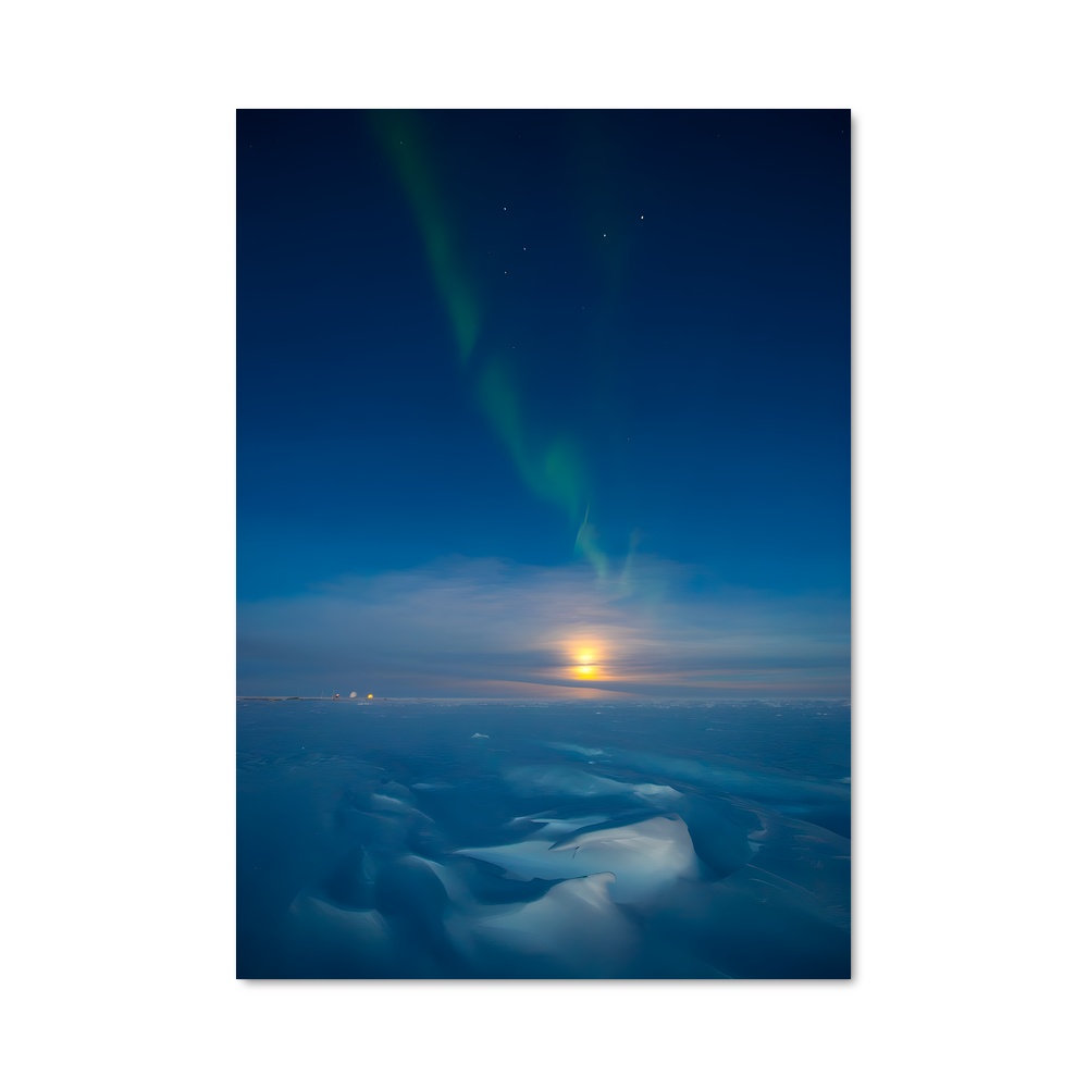 Poster Aurora australis magnifique